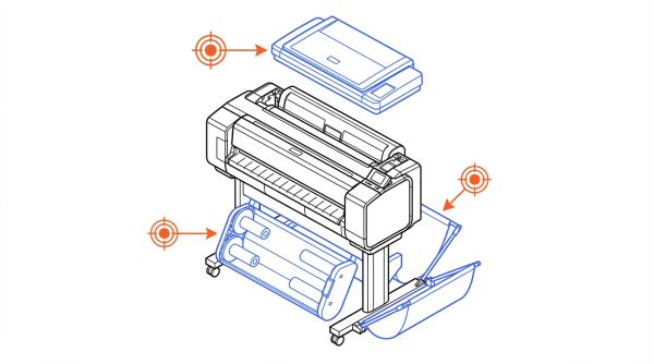 Options techniques d'un traceur imprimante
