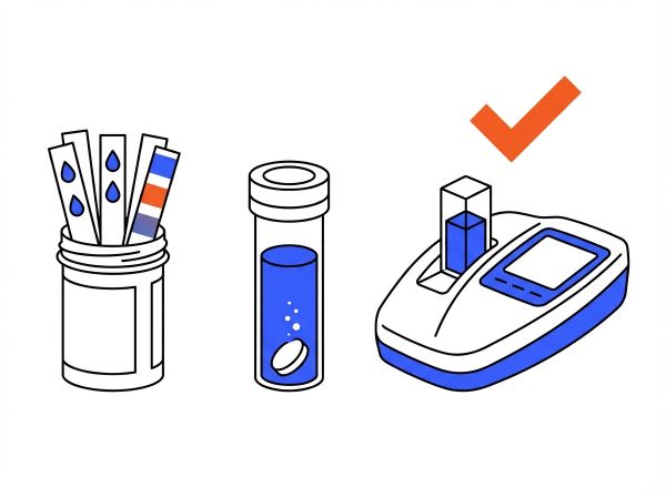 Bandelettes, pastilles ou photomètres