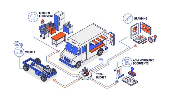 Budget total food truck : équipement et véhicule