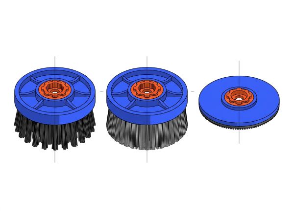 Brosses pour monobrosse professionnelle