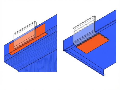Fixation porte-étiquette adhésif et magnétique