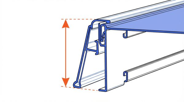Mesure du profil pour porte-étiquette