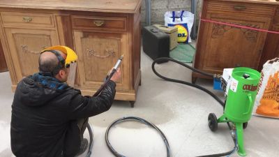 Aérogommeuse pour bois Aérogommeuse pour bois