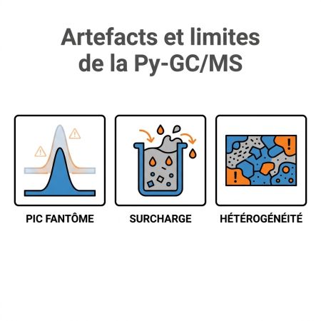 Artefacts et limites de la Py-GC/MS