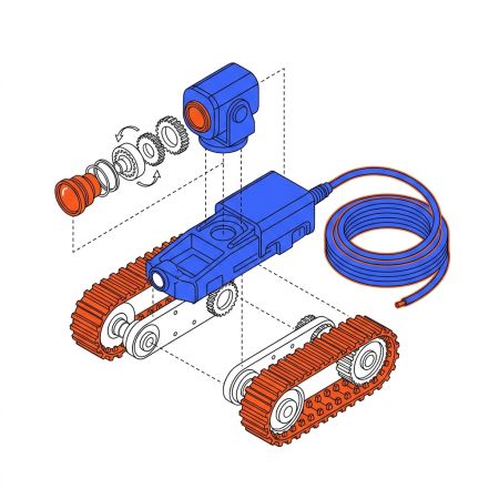 Composants robot inspection canalisation