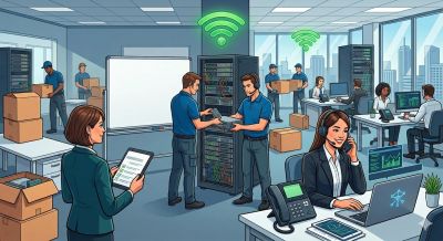 Comment préparer un déménagement de bureaux sans coupure de connexion ni perte d’appels ?