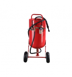 Sableuse professionnelle sur roulettes 30 L Ø 265 mm buses sablage - D24552  - Sablage