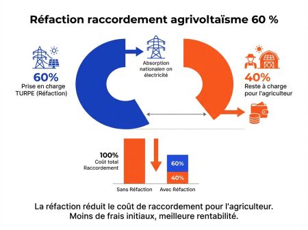 Réfaction raccordement agrivoltaïsme 60 pourcent