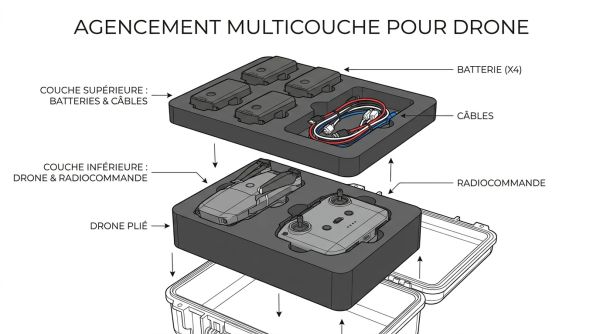 Agencement multicouche pour drone