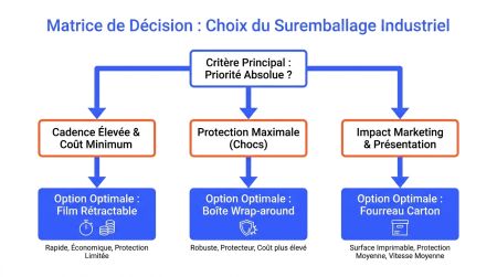 Matrice décision pour suremballage