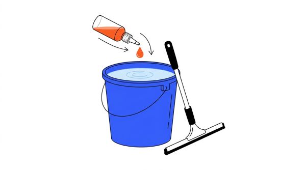 Schéma dilution nettoyant vitres concentré 1 %