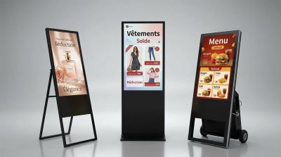 totem publicitaire Advue