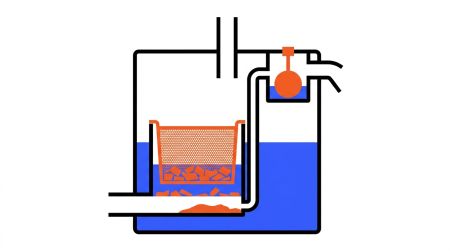 Cuve séparateur aspirateur industriel eau