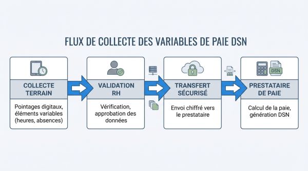 Flux de collecte des variables de paie DSN