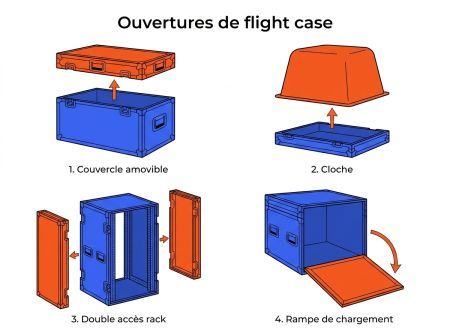 ouverture de flight case