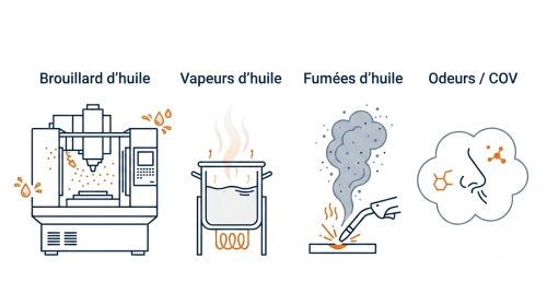 Types de polluants huileux