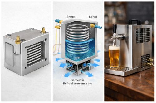 Système de refroidissement à sec pour fût
