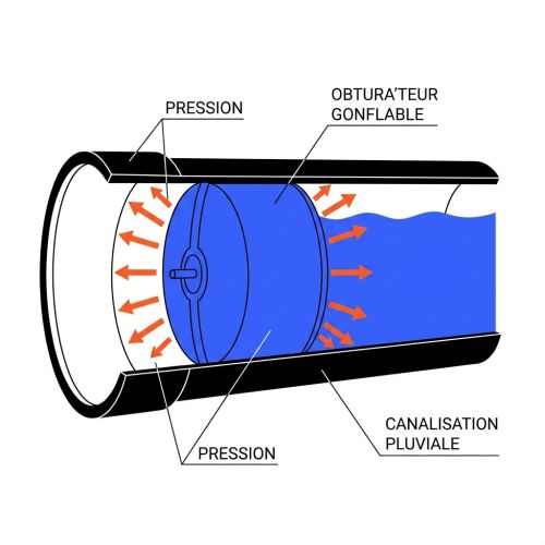 Focus technique obturateur de canalisation