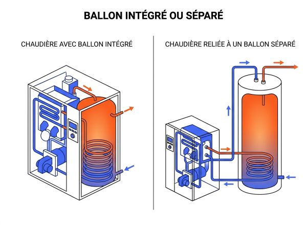 Ballon intégré ou séparé