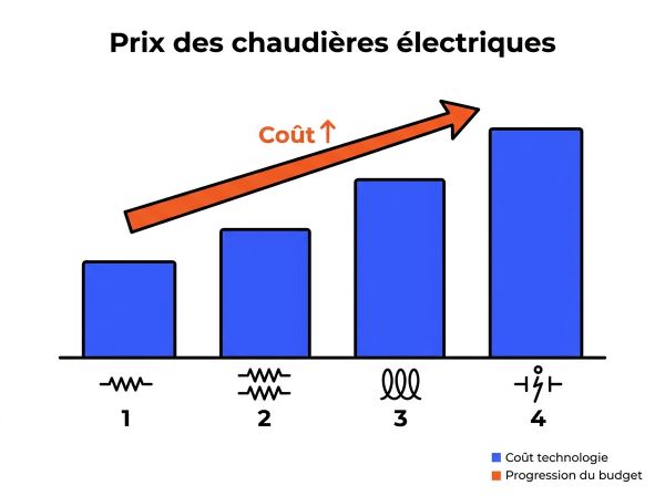 Prix des chaudières électriques