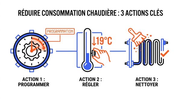 Réduire consommation chaudière