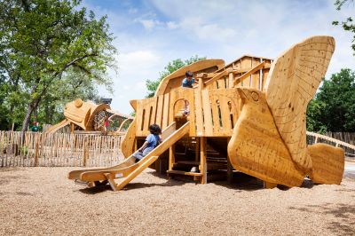 Aire de jeux avec sable