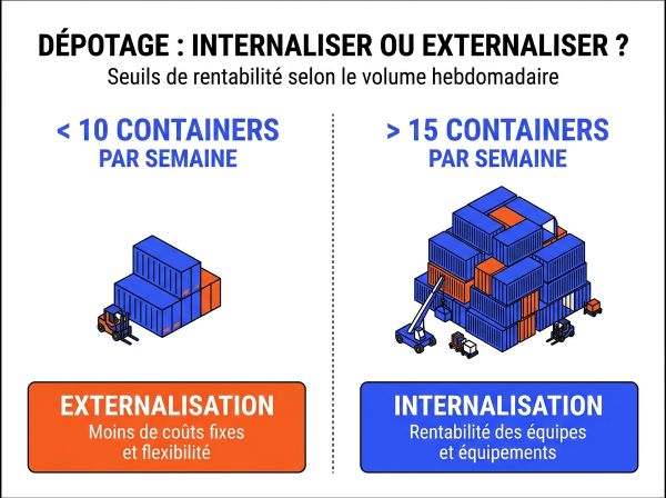 Seuils d'externalisation dépotage