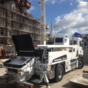 Pompe À Béton Mobile Camion Chantier Construction 