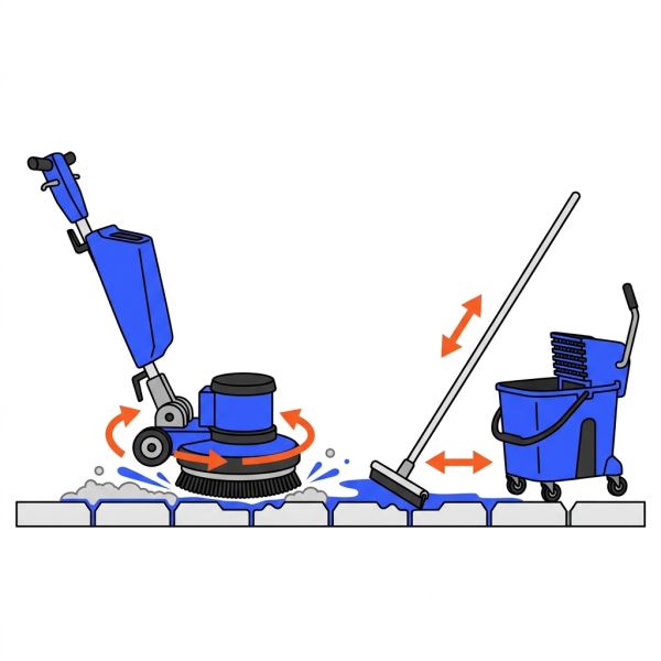 Monobrosse carrelage antidérapant