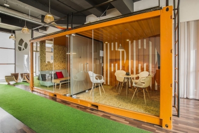 Bureau container Bureau container salle accueil