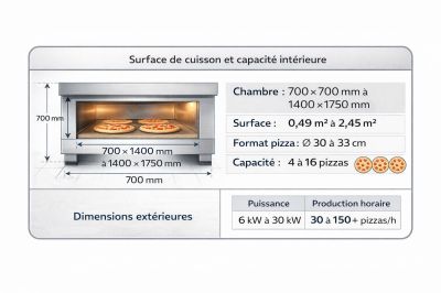 Quelles dimensions pour un four à pizza professionnel ?