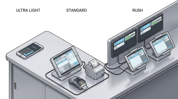 Configurations matériel caisse food truck