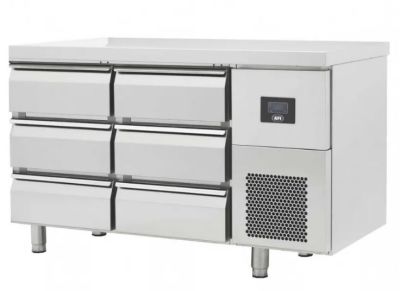 Table réfrigérée avec tiroirs