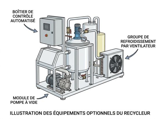 Critères techniques d'un recycleur de solvant
