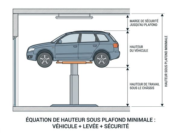 Hauteur pont élévateur