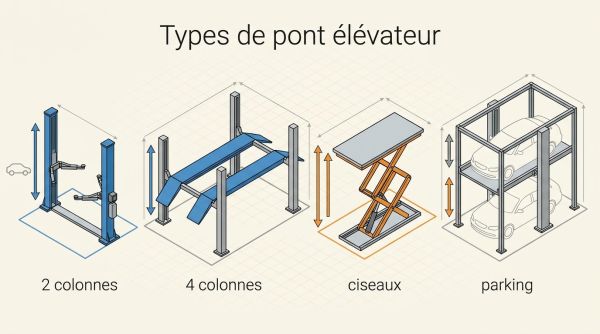 Types de pont élévateur