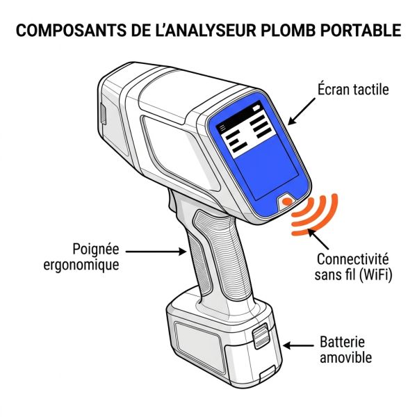Composants de l'analyseur plomb portable