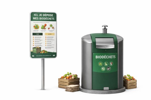 point apport volontaire biodéchets