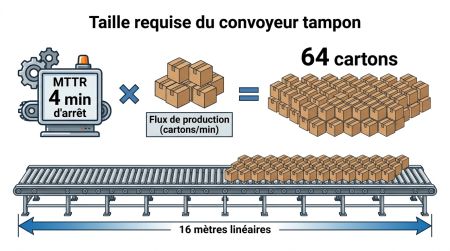 Taille requise du convoyeur tampon