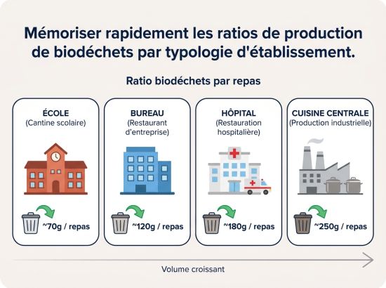 Ratio biodéchets par repas