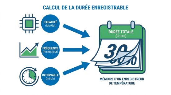 Mémoire d'un enregistreur de température