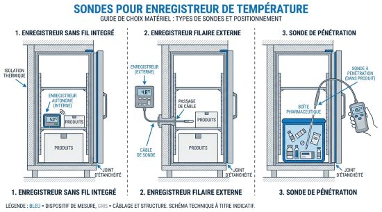 Sondes pour enregistreur de température