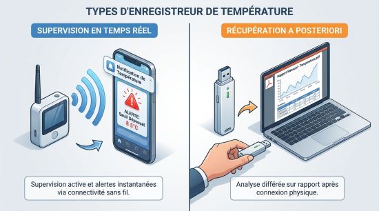 Types d'enregistreur de température