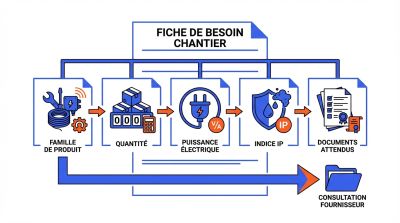 Modèle fiche besoin chantier électrique