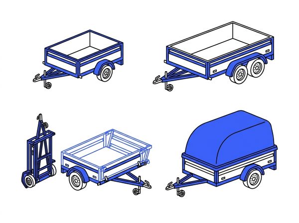Comparatif 4 types de remorque bagagère.