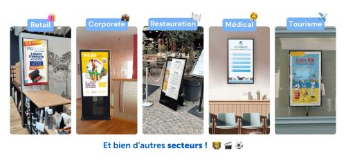 écran d'affichage dynamique par secteur