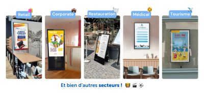 Écrans d’affichage dynamique par secteur