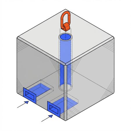 Interfaces manutention d'une masse béton