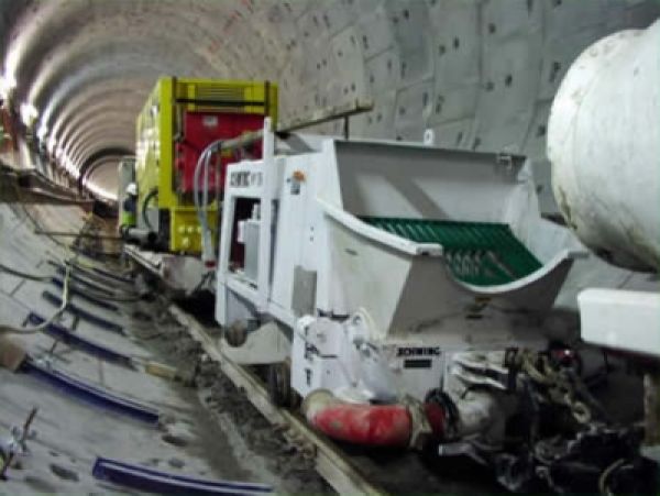 pompe à béton stationnaires sur rail