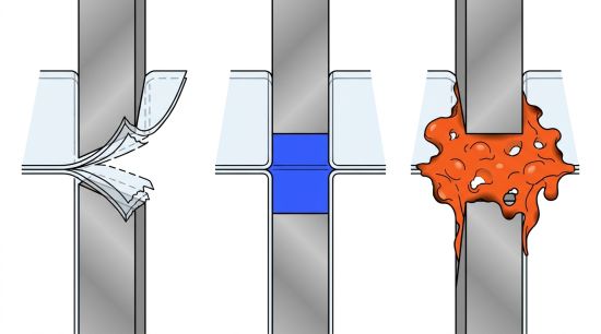 Soudure thermique d'une gaine PEBD